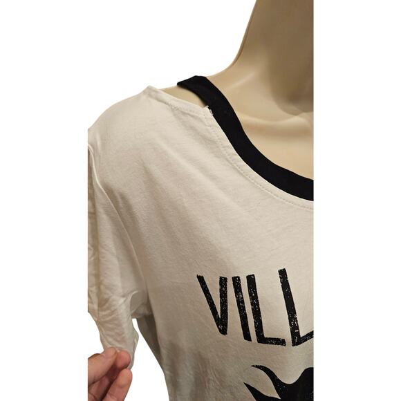 NWT Disney Cruella Deville M open shoulder Villan black white 101 dalmations NEW - Picture 2 of 7